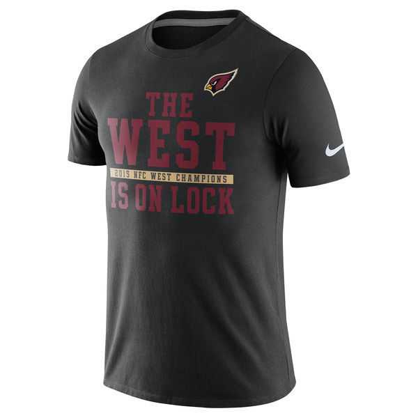 Arizona Cardinals Nike Black 2015 NFC West Division Champions WEM T-Shirt,We sell and wholesale Arizona Cardinals Nike Black 2015 NFC West Division Champions WEM T-Shirt on line form chian!
